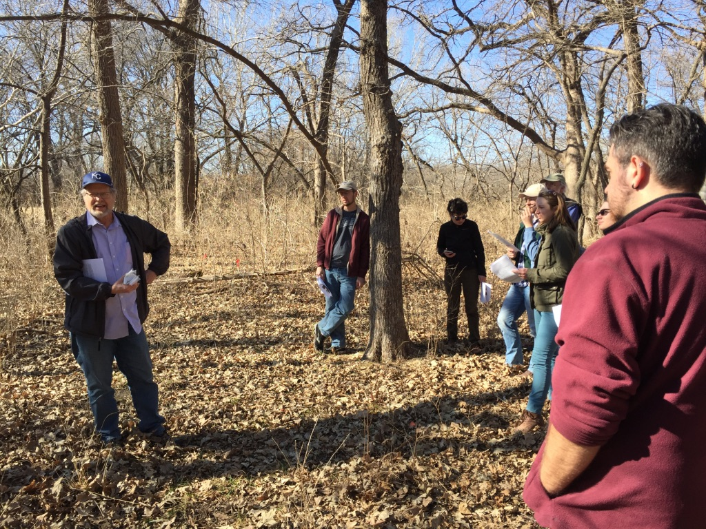 Spring 2018 PAK Field Trip to pre-contact sites near Manhattan, Kansas, led by Dr. Lauren Ritterbush and Dr. Brad Logan